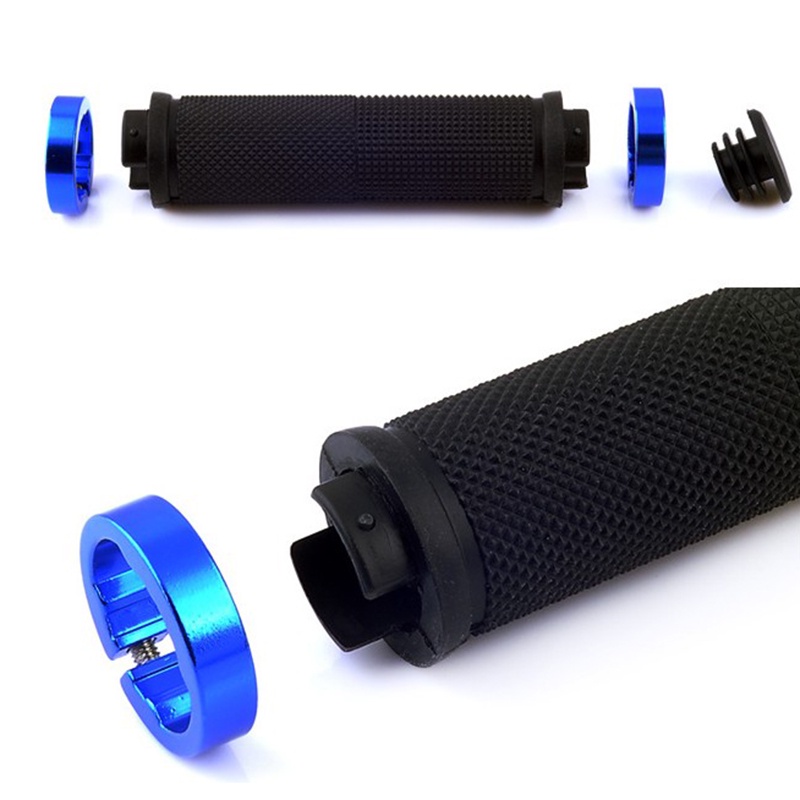 1 Cặp Vỏ Bọc Tay Lái Xe Đạp Bằng Cao Su + Hợp Kim Nhôm Chống Trượt