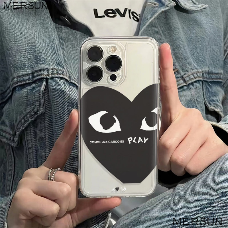 ✅Ốp Điện Thoại Mềm Chống Sốc Họa Tiết Trái Tim Cho Iphone 78Plus 6In 14Pro 13 11I 12 max QT4T