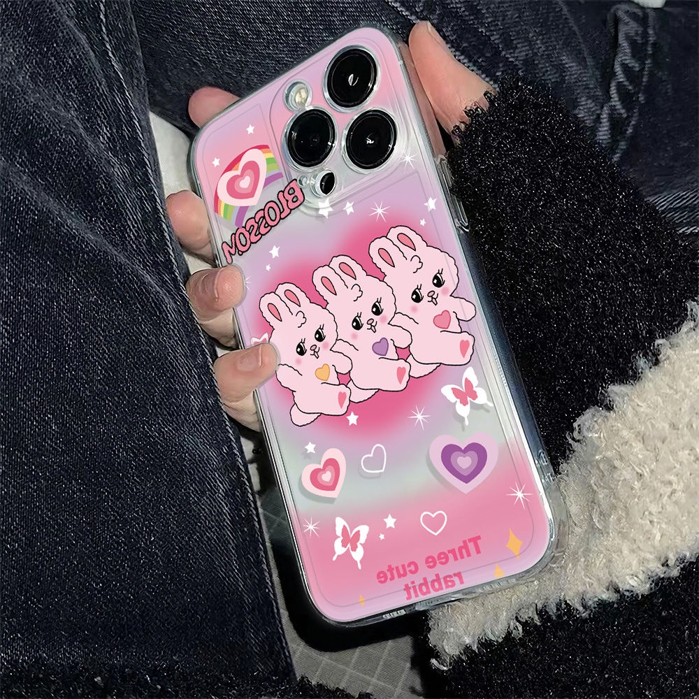 ✅Ốp Điện Thoại Dẻo Họa Tiết Chú Thỏ Dễ Thương Chống Sốc Cho iPhone12plus 78 RENH 11max13 14pro 6In