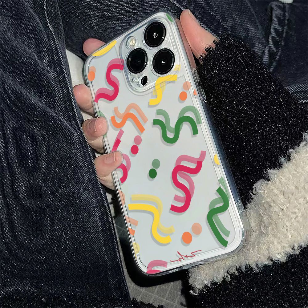 ✅Ốp Điện Thoại Mềm Chống Sốc Họa Tiết Chấm Bi 6In OXUX 13 Cho iPhone1214pro max78 plus11