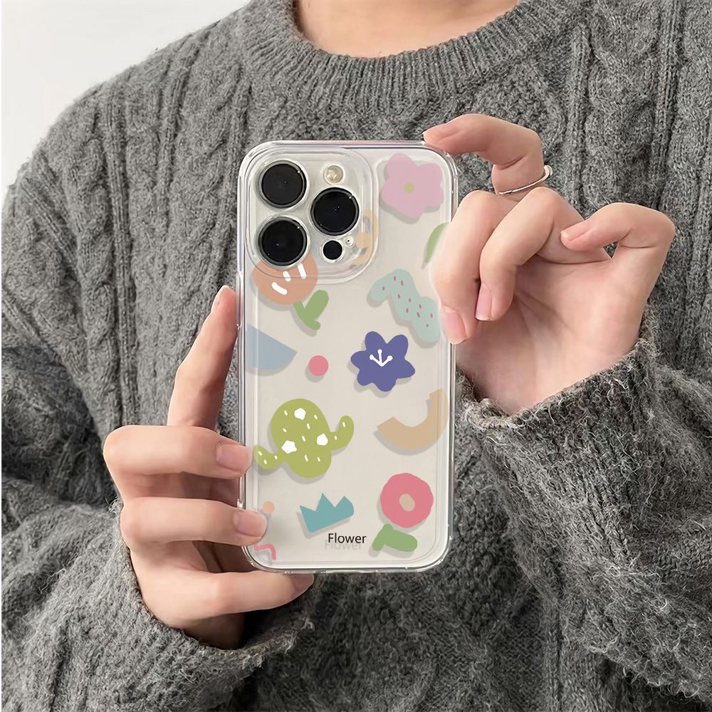 ✅Ốp Điện Thoại Mềm Chống Sốc Họa Tiết Hoa Nhiều Màu Sắc Cho Apple Iphone 13 78plus 14promax 6Iniphone12 11 SXOD