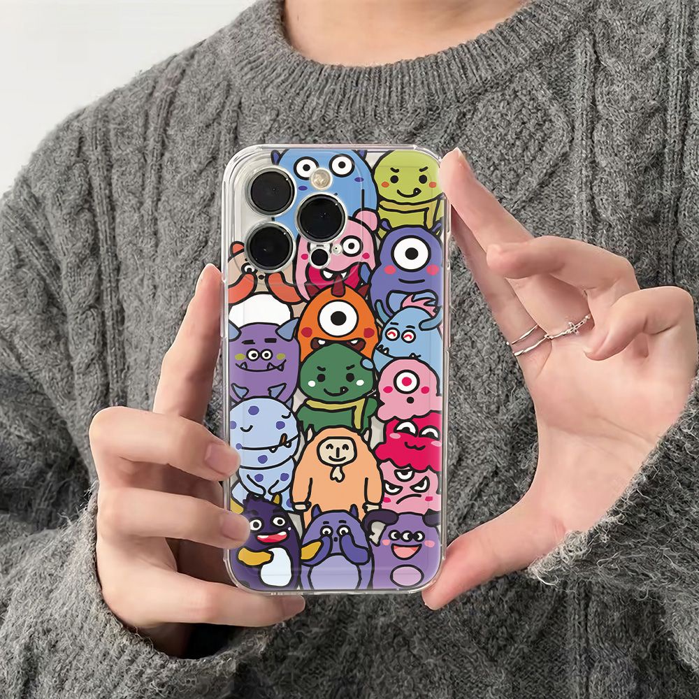 ✅Ốp Điện Thoại Mềm Chống Sốc Hình Động Vật Cho iPhone1214pro CR3K 7813Plus11Max6In 6In