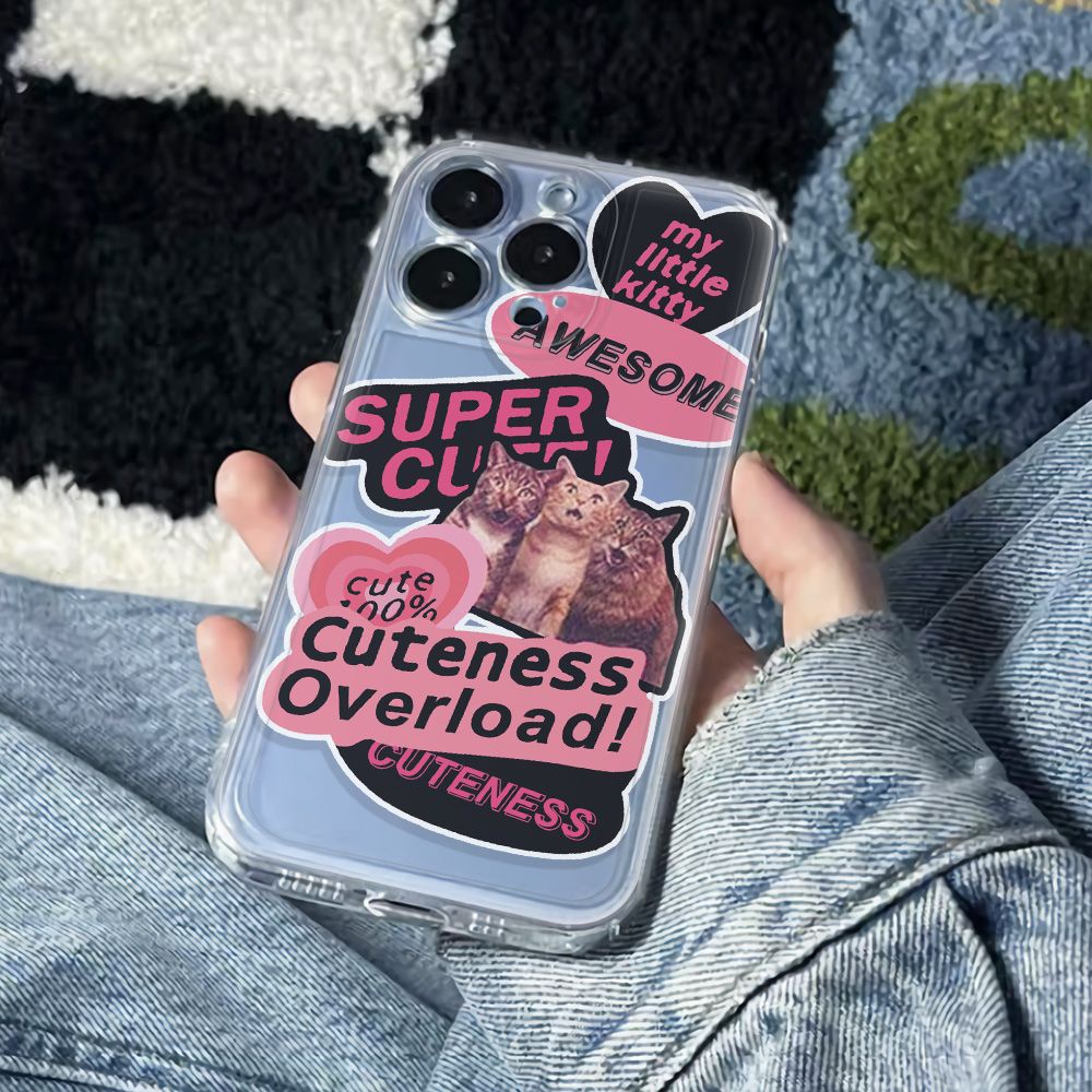 ✅Ốp Điện Thoại Dẻo Họa Tiết Chú Mèo Dễ Thương Chống Sốc Cho Iphone12 6In7813 14pro max11 AP1D