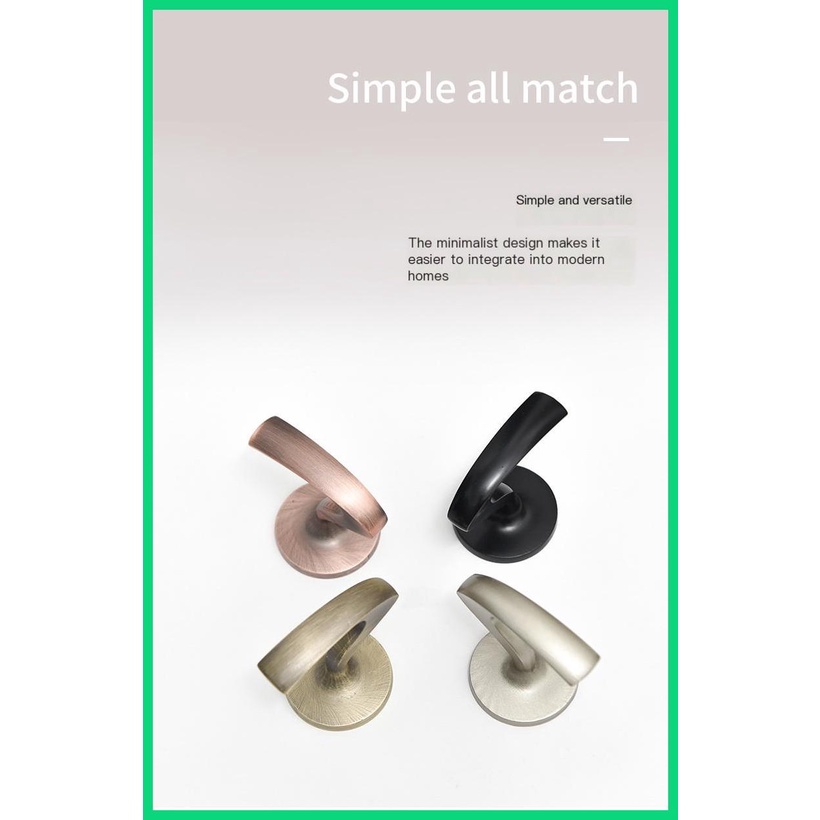 Móc Treo Rèm Cửa Bằng Hợp Kim Chống Gỉ Phong Cách Bắc Âu Đơn Giản