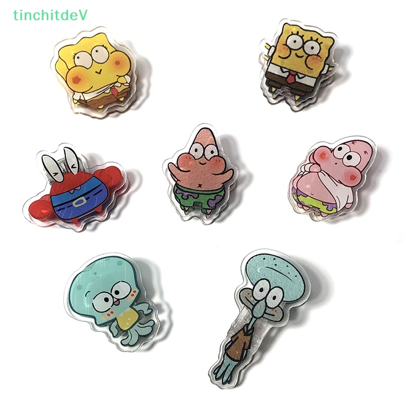 1 Kẹp Giấy Hoạt Hình Bằng Acrylic Nhiều Màu Dễ Thương Trang Trí Văn Phòng / Trường Học