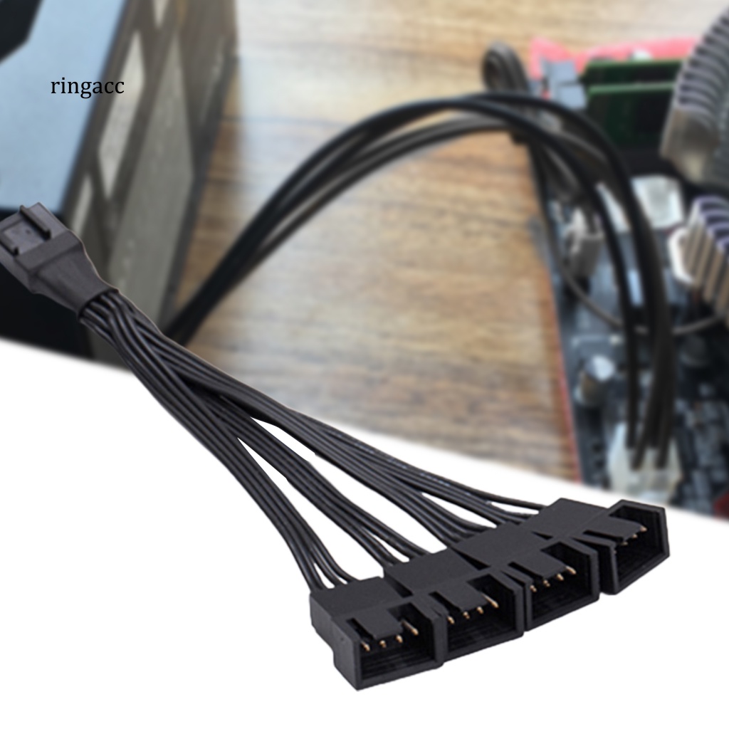 Rga Bộ 5 Dây Cáp Nối Dài Ổn Định Điện Mịn Màng Chống Nhiễu Chính 4-pin Bằng PVC Chất Lượng Cao Cho Văn Phòng