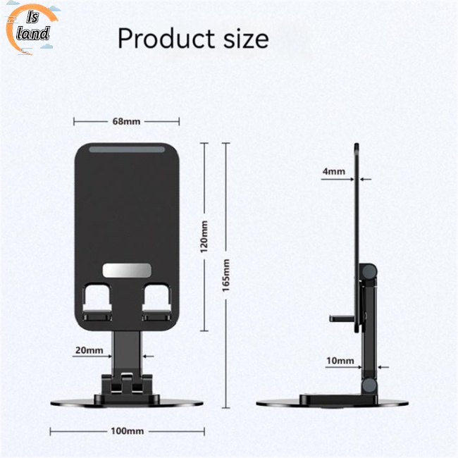 Giá Đỡ Điện Thoại / Máy Tính Bảng Để Bàn Xoay Góc Chống Trượt Tùy Chỉnh Tiện Dụng