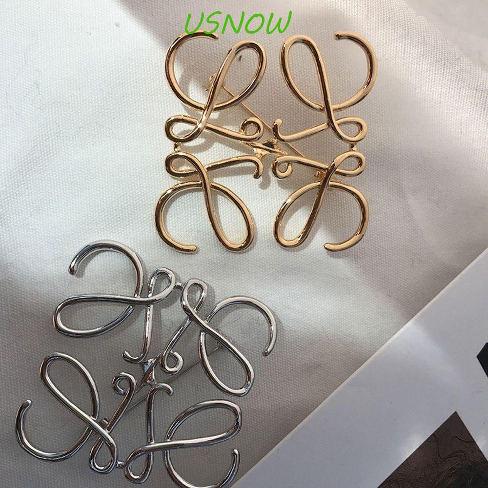 Ghim Cài Áo Kim Loại Hình Vuông In Chữ Phong Cách Retro Thời Trang Cho Nữ