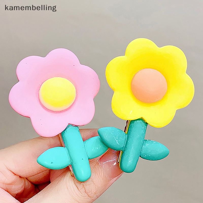 Kẹp Tóc Hoa Màu Sắc Ngọt Ngào Đáng Yêu Cho Bé Gái
