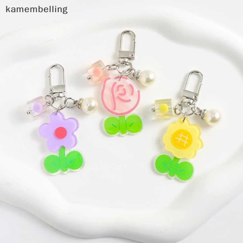Móc Khóa Hình Hoa Hướng Dương Nhiều Màu Dễ Thương