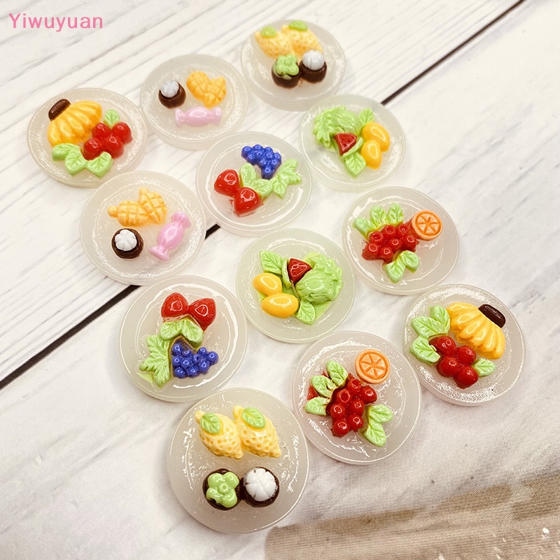 Bộ 10 Mô Hình Trái Cây Hoạt Hình Phát Sáng Trang Trí