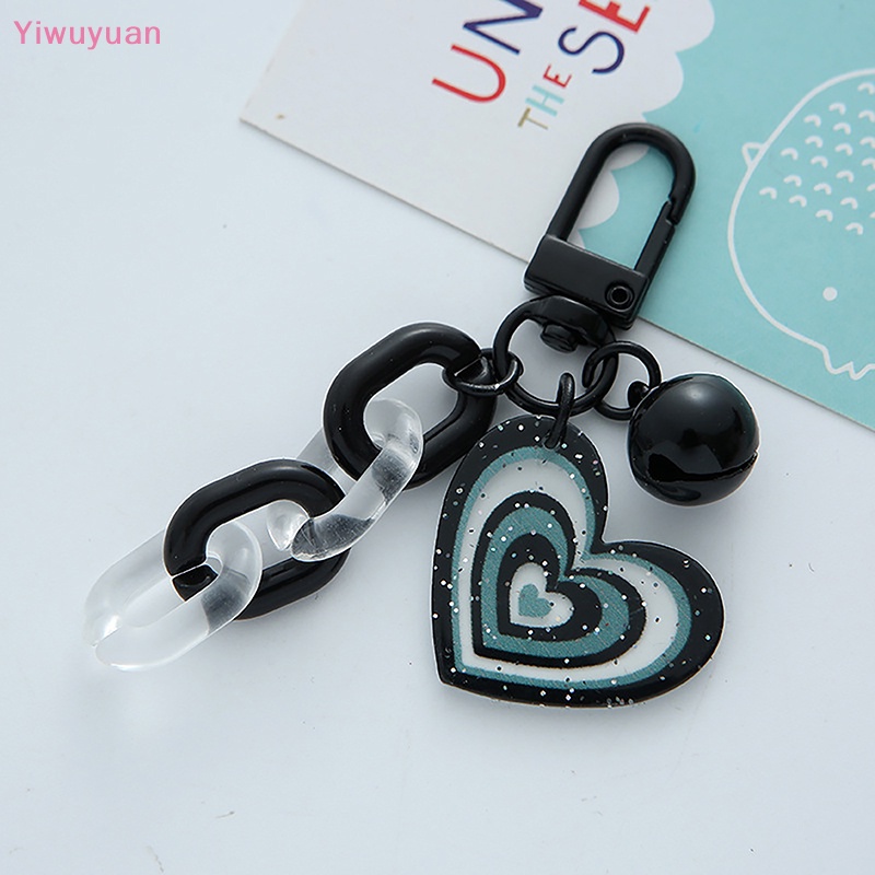 Móc Khóa Xe Hơi Hình Trái Tim Sáng Tạo Bằng Acrylic Dễ Thương Mới