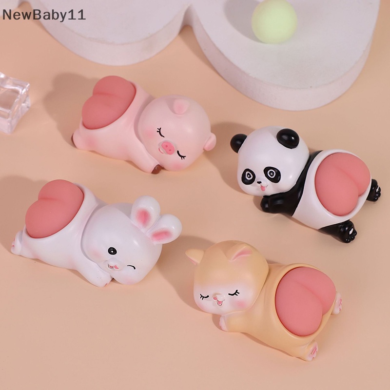 Mông Gấu Trúc / Thỏ / Heo / Mèo Mềm Mại Vui Nhộn Để Bàn Trang Trí