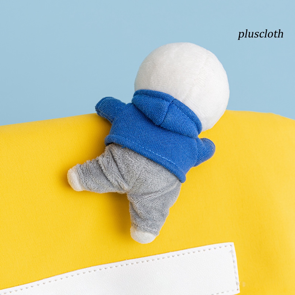 < Plus > Móc Khóa Búp Bê Nhồi Bông Hoạt Hình Màu Xanh Dương 12cm Có Khóa Sắt Dễ Thương Có Thể Thay Đổi Trang Trí Ba Lô Quà Tặng Cho Cặp