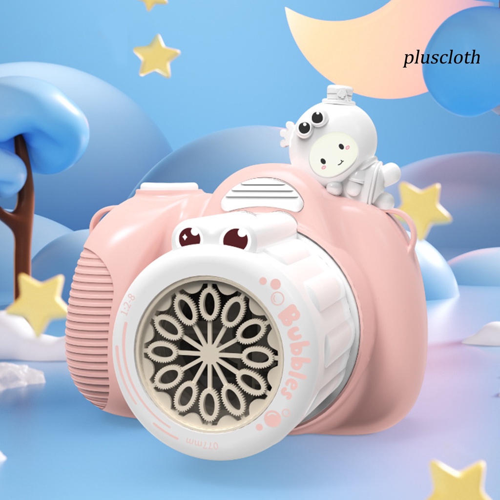 Máy Thổi Bong Bóng Cầm Tay 50ml Có Đèn 12 Lỗ Bằng ABS Dày Dặn Họa Tiết Hoạt Hình Bảo Vệ Bé