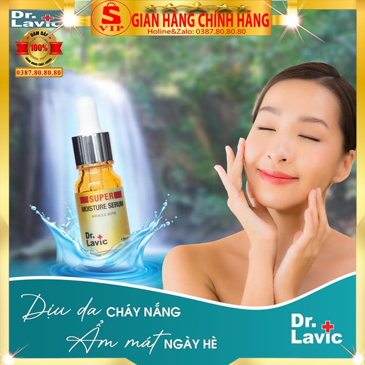 Serum dưỡng ẩm và khóa ẩm chuyên sâu Dr.lavic chính hãng kem dưỡng trắng da cấp ẩm cho da khô nhạy cảm da dầu drlavic