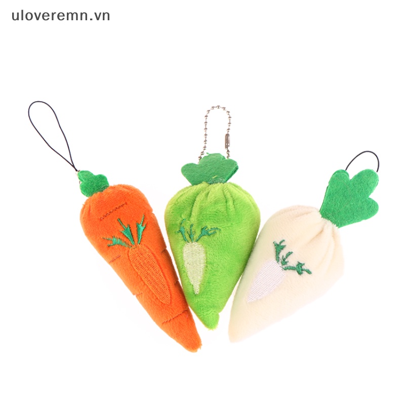 Móc Khóa Hình Củ Cà Rốt Nhồi Bông Dễ Thương