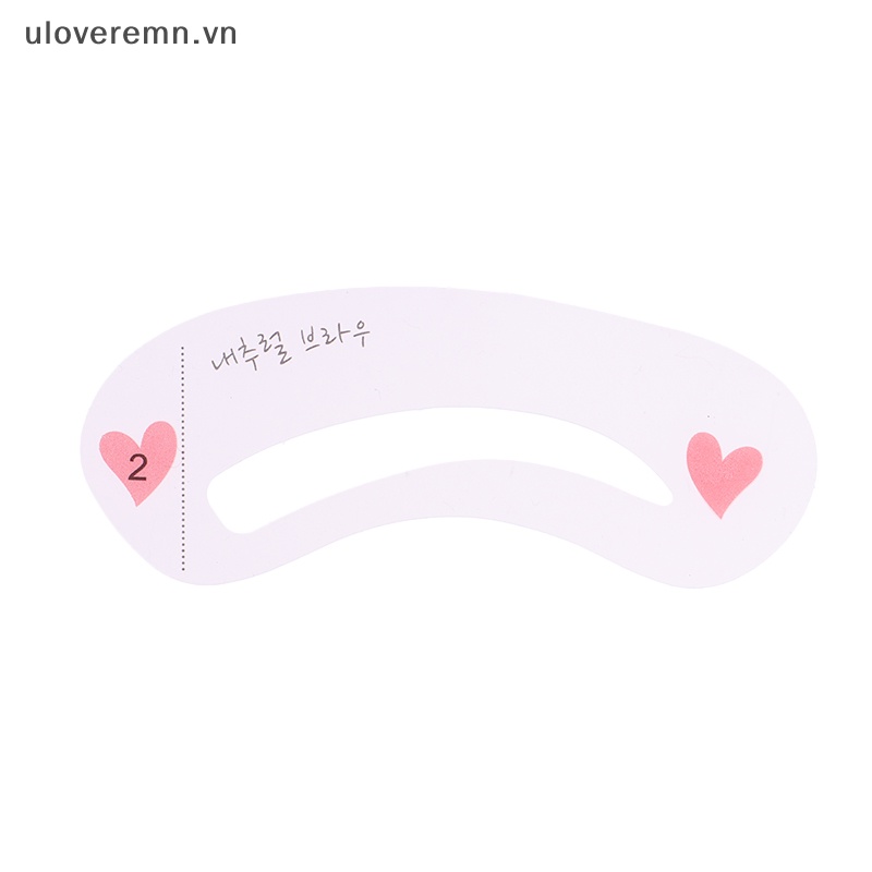 Uloveremn Set 10 Túi 3 Phong Cách Khuôn Vẽ Lông Mày Có Thể Tái Sử Dụng