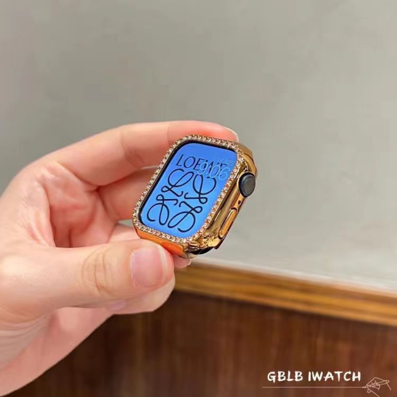 Khung Nhựa PC Màu Laser Cho Đồng Hồ Thông Minh Apple Watch 40mm 44mm 41mm 49mm 45mm 38mm 42mm series 8 7 6 SE 5 4 3 2