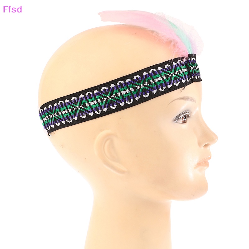 {Ffsd} Băng Đô Cài Tóc Đính Lông Vũ Nhiều Màu Sắc Thời Trang Sáng Tạo Làm Bằng Thủ Công Dành Cho Biểu Diễn