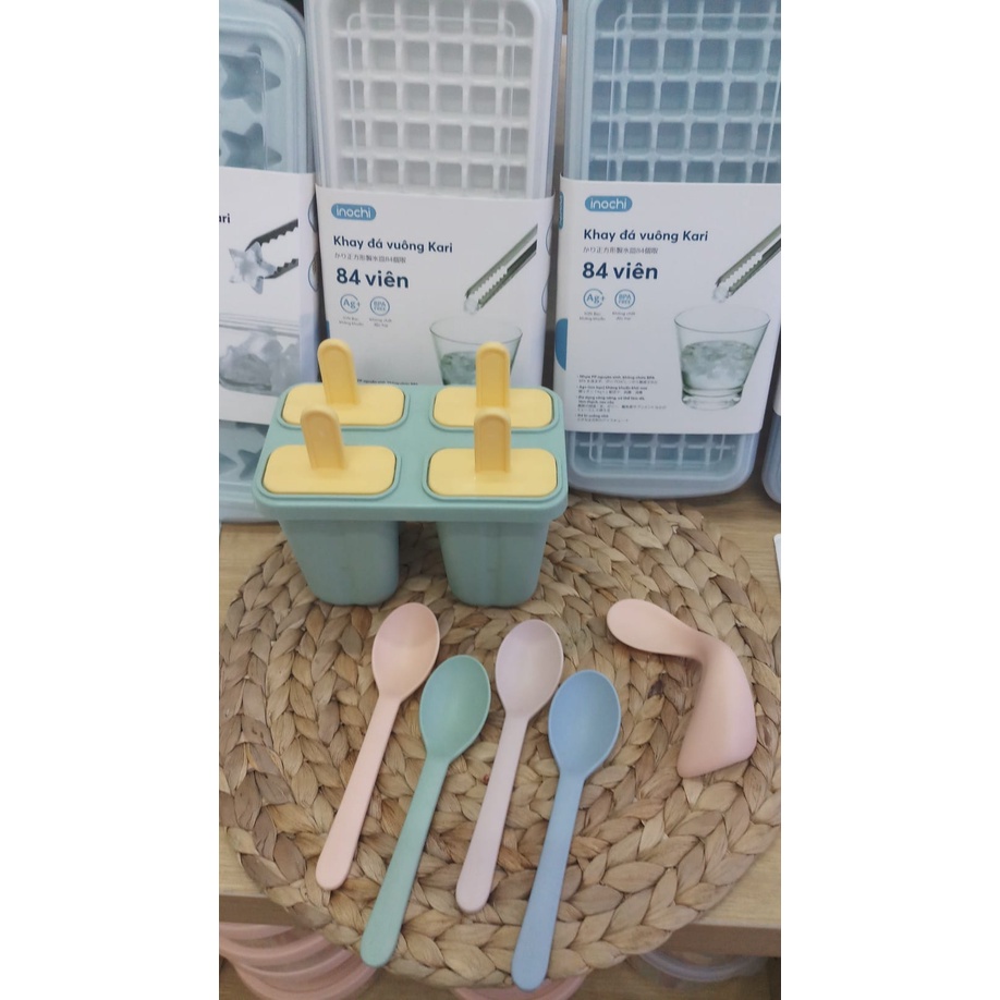 Khay làm kem Inochi chất liệu nhựa PP nguyên sinh cao cấp