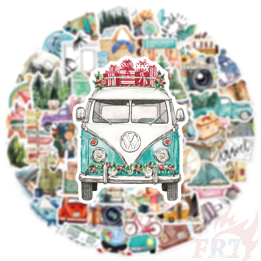 ❉ Sticker Dán Trang Trí Kích Thước Series 02 Chất Lượng Cao ❉ Bộ 50 Sticker Chống Thấm Nước Họa Tiết Doodle Hợp Thời Trang