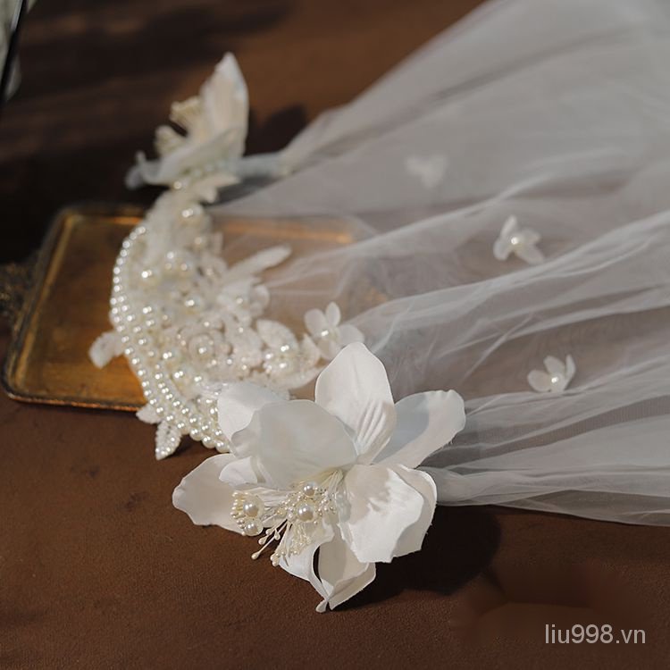 Mạng Che Mặt Handmade Phong Cách Cộng Hòa Pháp Lãng Mạn Cho Cô Dâu WJ5S