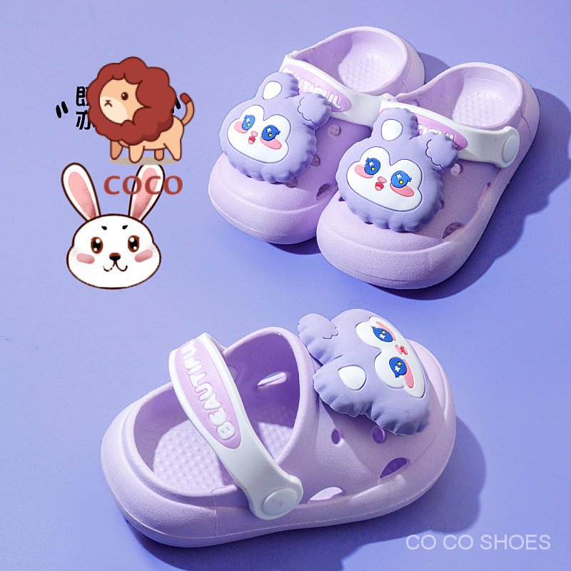 Dép Sandal Đục Lỗ Chống Trượt Họa Tiết Hoạt Hình Dễ Thương Thời Trang Mùa Hè Cho Bé Gái SC2H