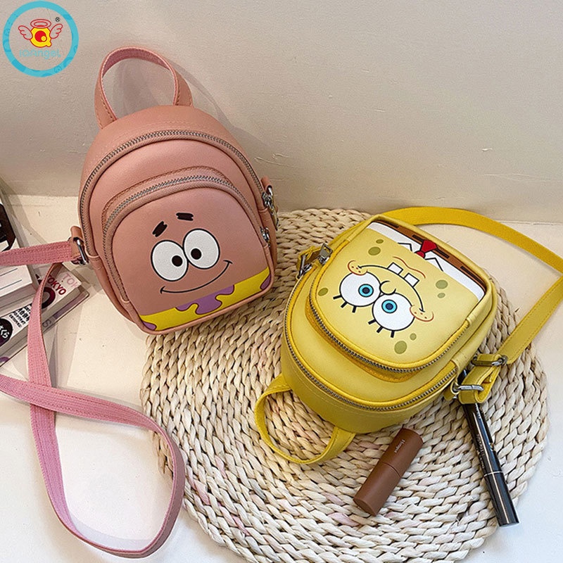 Ba Lô Da PU Đính Xốp Họa Tiết Hoạt Hình Dễ Thương Cho Bé Gái