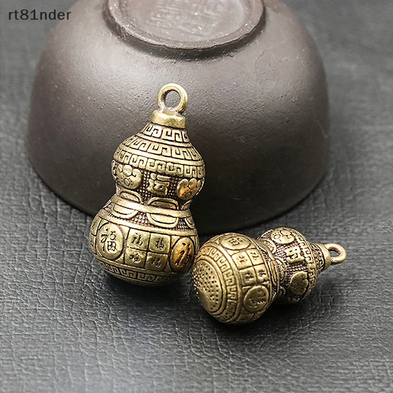 Rt Đồ trang trí Chuông Bầu Cổ Bằng Đồng Thau Trơn Thu Nhỏ Để Bàn Trang Trí Nội Thất