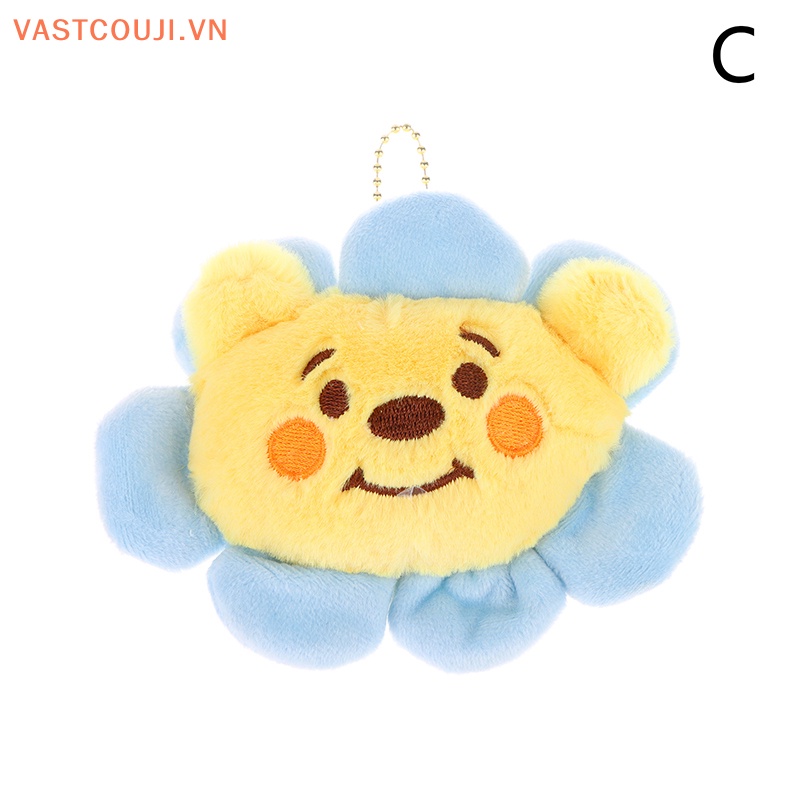 Móc Khóa Hình Đồ chơi nhồi bông Mặt Trời / Gấu / Vịt Đáng Yêu
