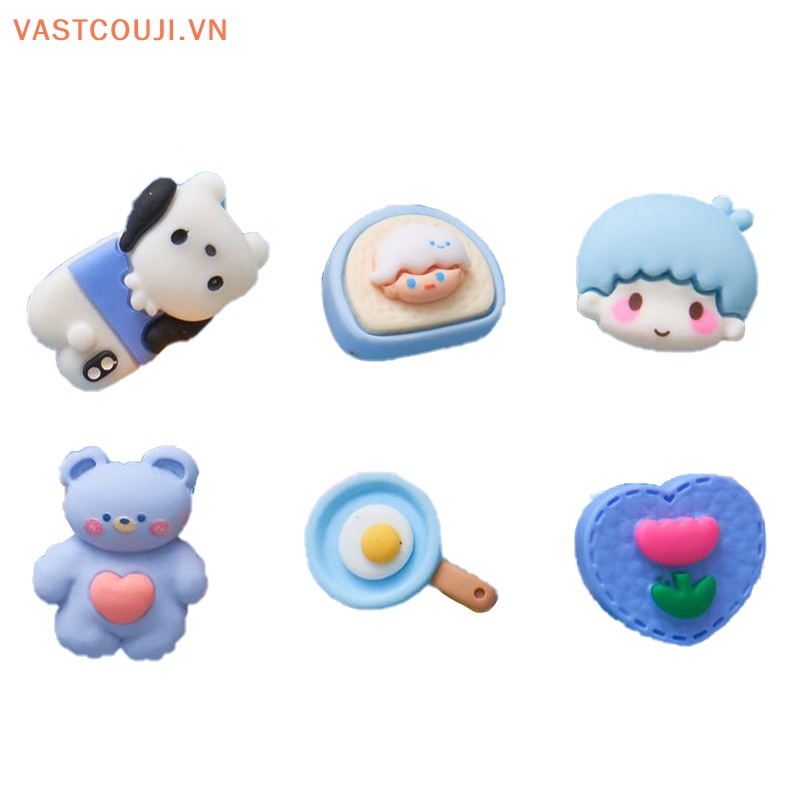 Phụ Kiện Trang Trí Điện Thoại / Móc Khóa Hình Thức Ăn Bằng Resin Họa Tiết Hoạt Hình Dễ Thương DIY