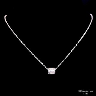 Dây chuyền bạc nữ mặt ống đá xinh xắn - trang sức mina jewelry