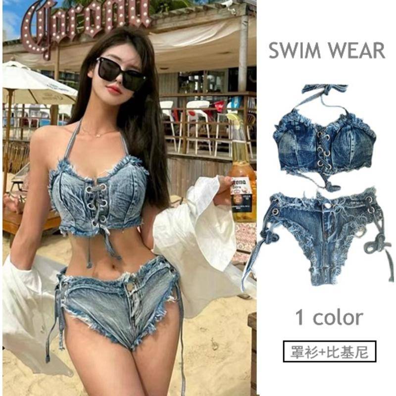 Bộ Đồ Bơi Ba Mảnh Phong Cách Mới Năm 2023 Cho Nữ Cao bồi
