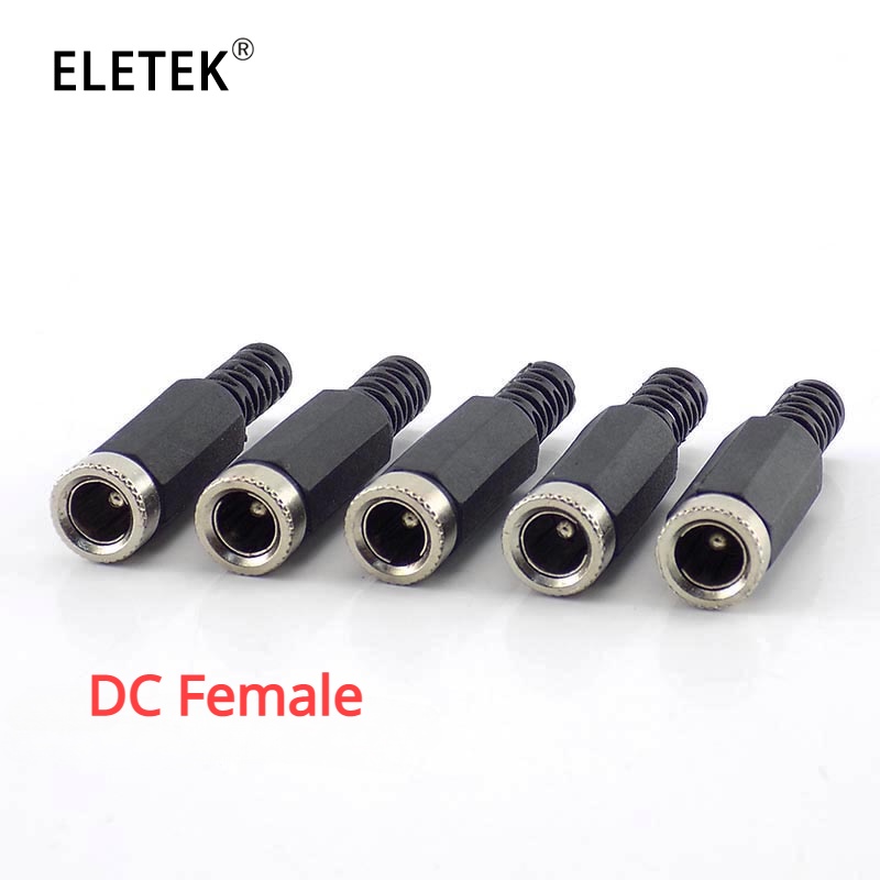 Set 10 Đầu Nối Phích Cắm Nguồn DC Female 5.5mm X 2.1mm Male Female Cho Các Thiết Bị Dự Án DIY