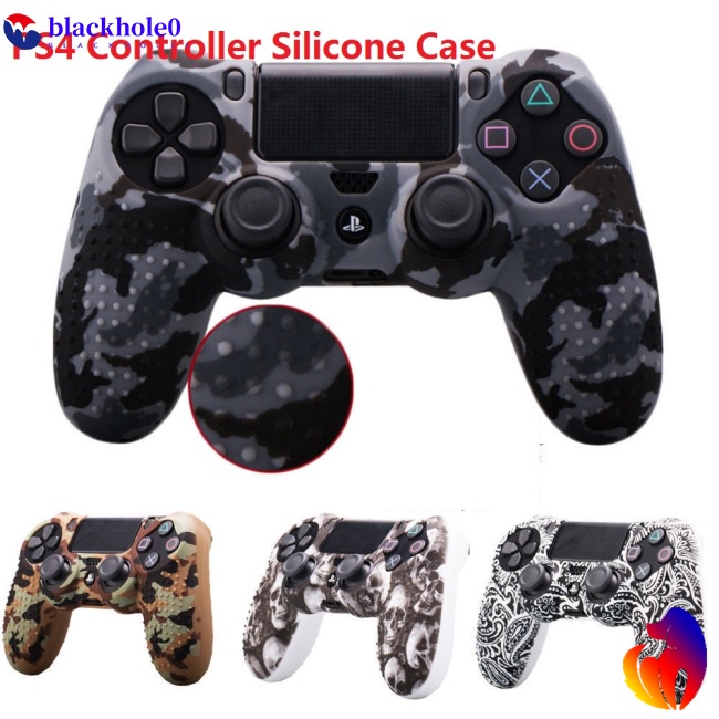 Vỏ Silicone Mềm Họa Tiết Rằn Ri Bảo Vệ Tay Cầm Chơi Game 4 PS4