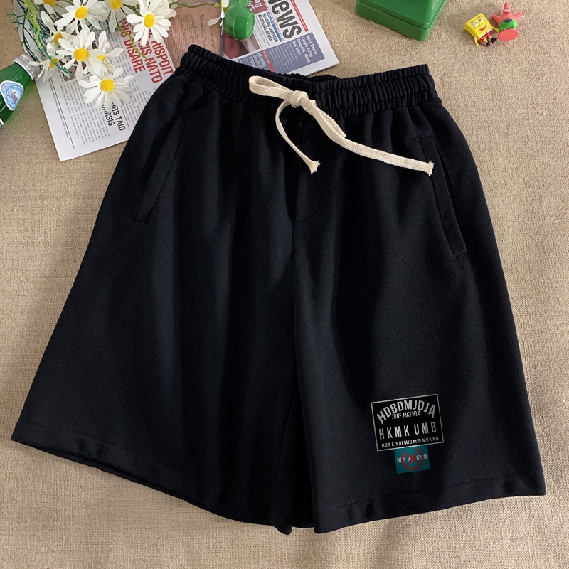 Quần Short Thể Thao Bóng Rổ Vải Cotton Dáng Rộng Kiểu Retro Nhật Bản Thời Trang Mùa Hè Cho Nam