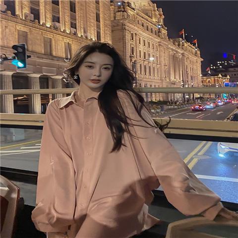 Áo Sơ Mi Tay Dài Phồng Dáng Rộng Thời Trang Mùa Thu 2023 Phong Cách Pháp 4JS5