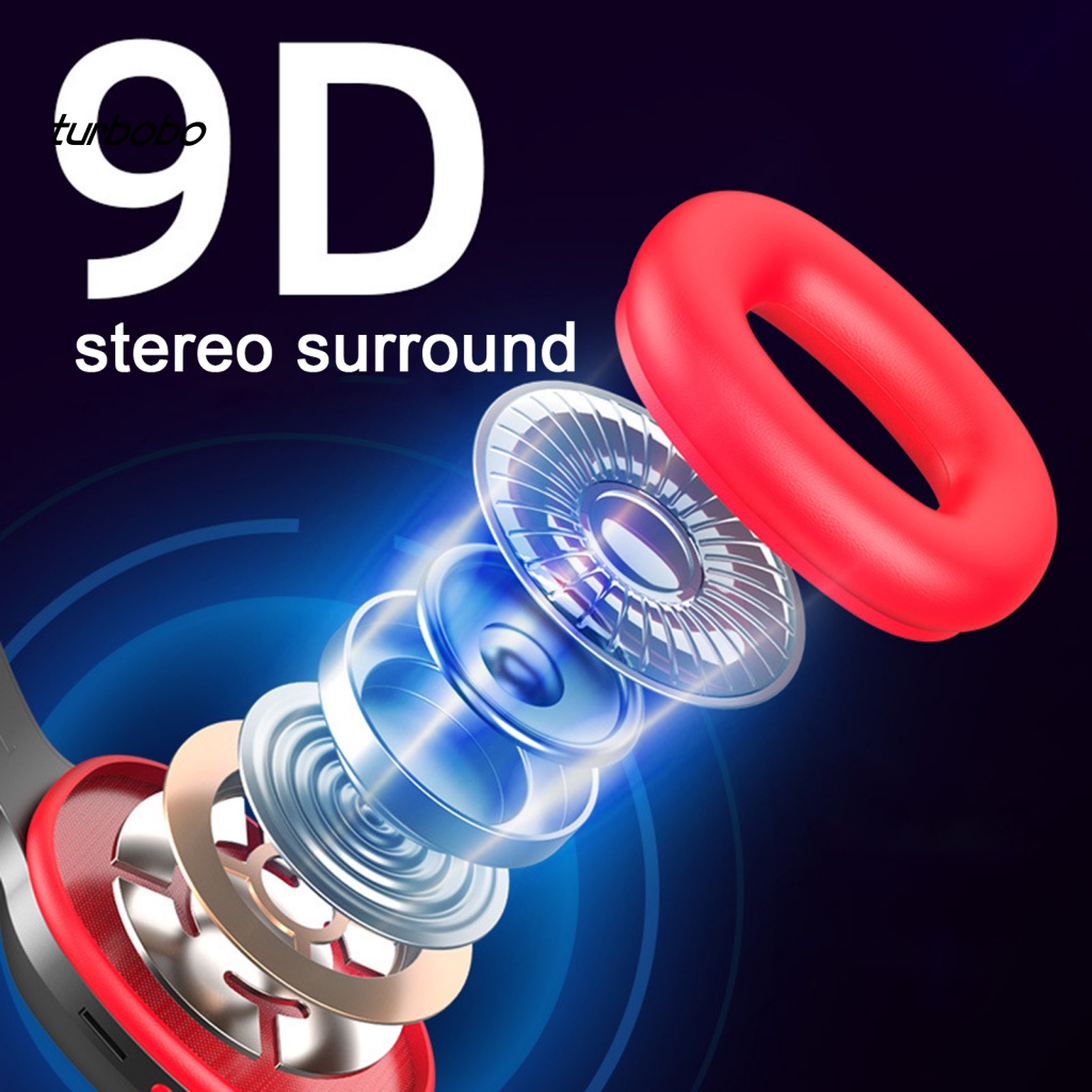 Tai Nghe Bluetooth 5.0 Thể Thao turbobo T5 Mềm Mại Gấp Gọn Được