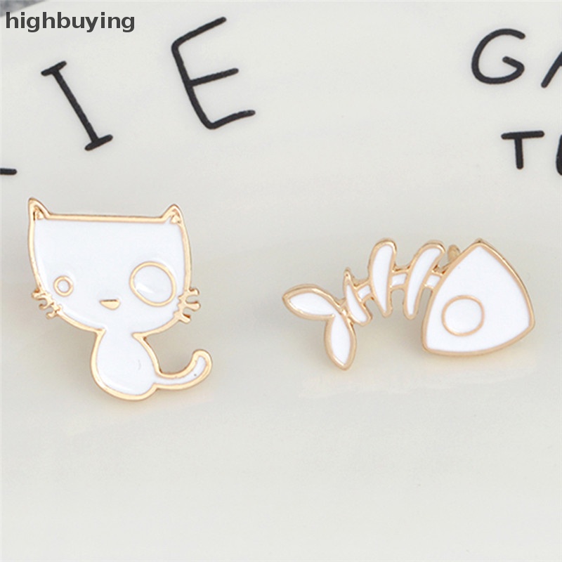 Set 2 Ghim CàI ÁO HìNh Chú MèO Belle Dễ Thương Cho Nam Nữ