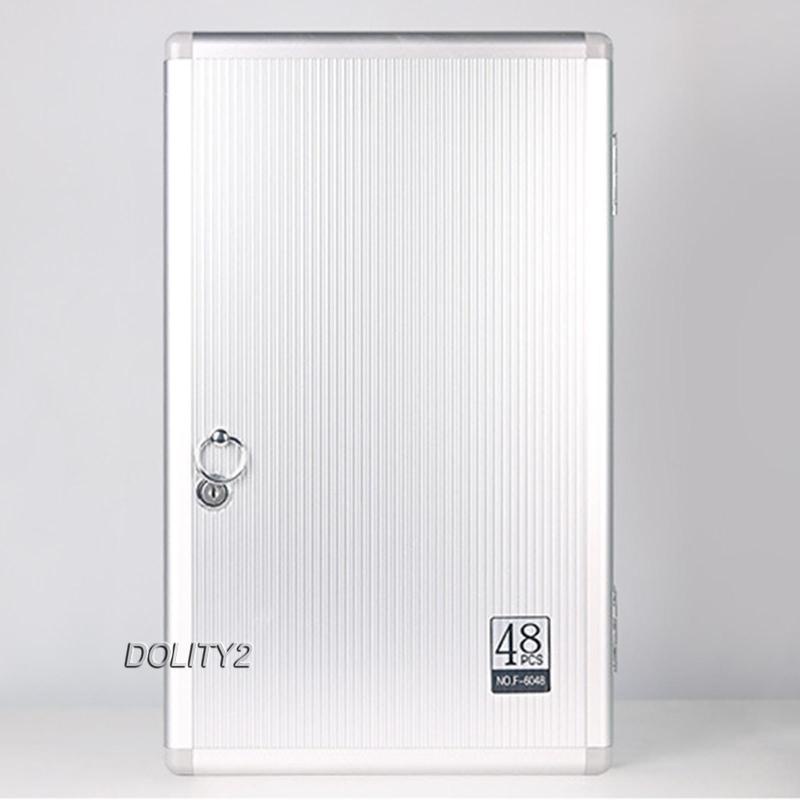 Tủ Đựng Chìa Khóa 48 Nút Bằng Kim Loại Gắn Tường Tiện Dụng Cho Văn Phòng / Nhà Kho