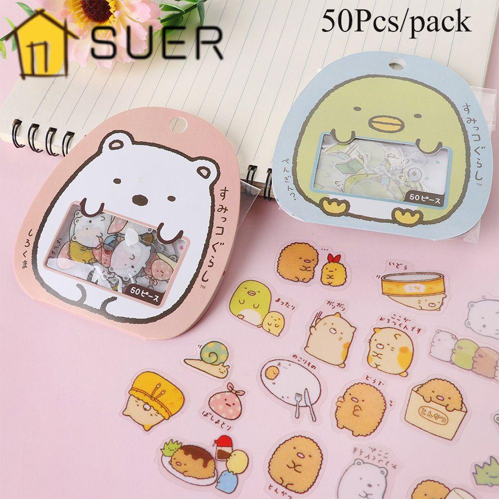 Bộ 50 Miếng Dán Trang Trí Hình Động Vật Dễ Thương DIY