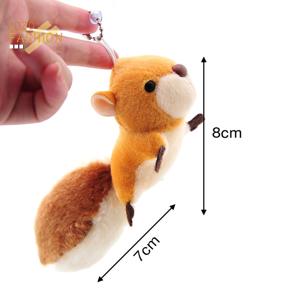 Móc Khóa Hình Sóc Nhồi Bông Đáng Yêu Cho Điện Thoại