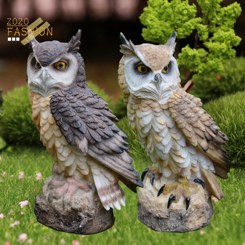 Mô Hình Bù Nhìn Cú Mèo Đáng Yêu Dùng Trang Trí Trong Nhà Và Ngoài Trời