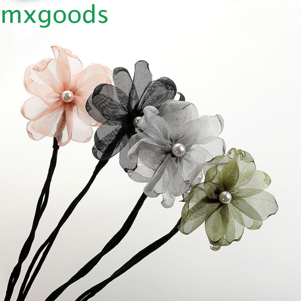 Kẹp Tóc Hoa DIY Dễ Thương Cho Nữ