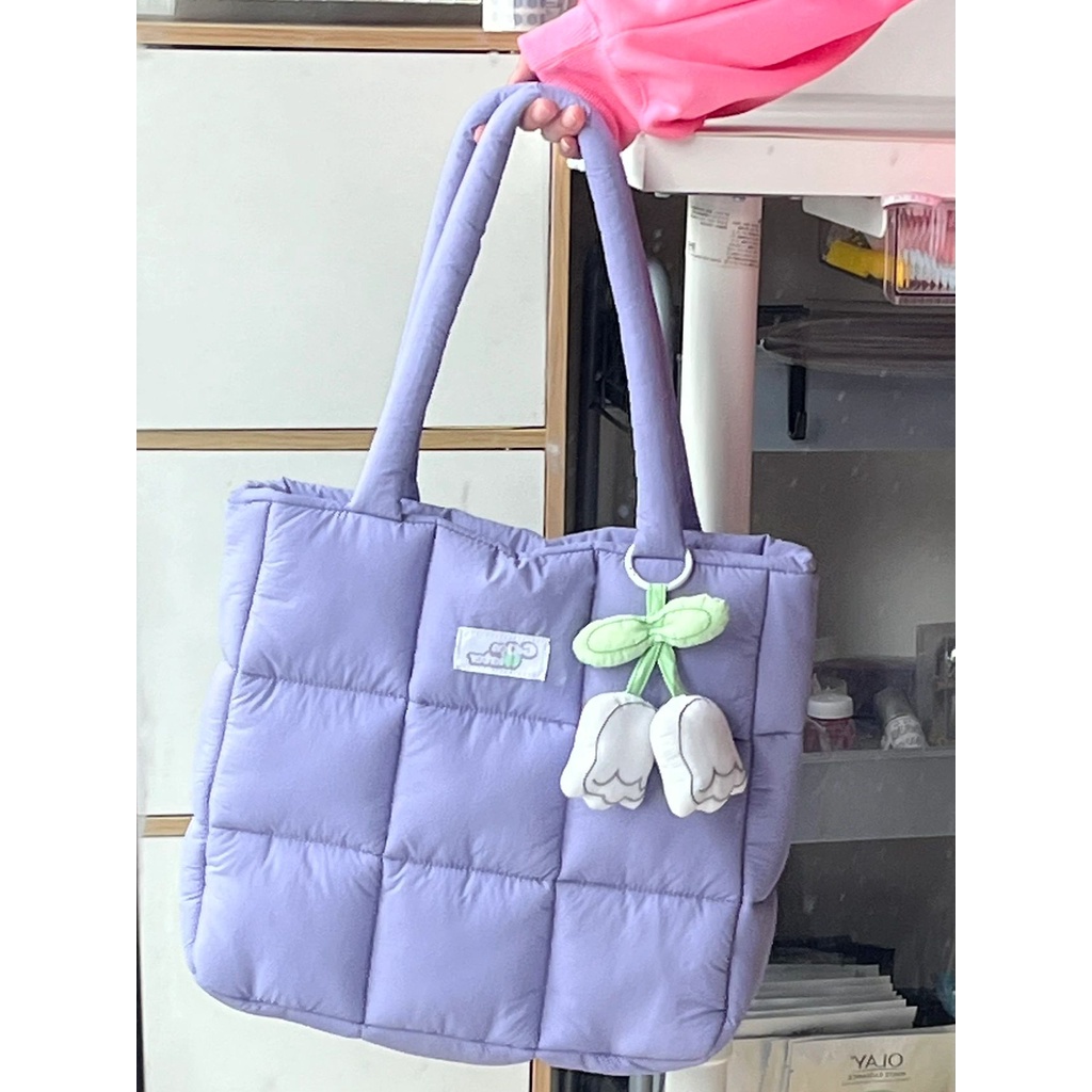 Túi Tote Đeo Vai Sức Chứa Lớn Dễ Thương Cho Nữ