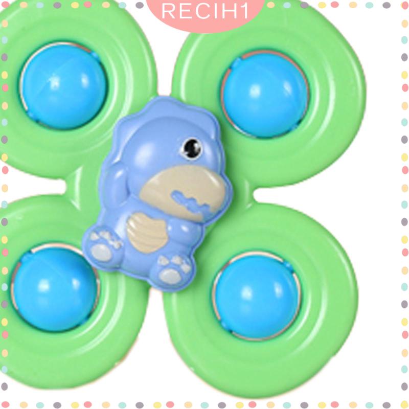 [Recih] Bộ 3 Đồ Chơi Xoay Có Cốc Hút Cho Kỹ Năng Động Cơ Tốt