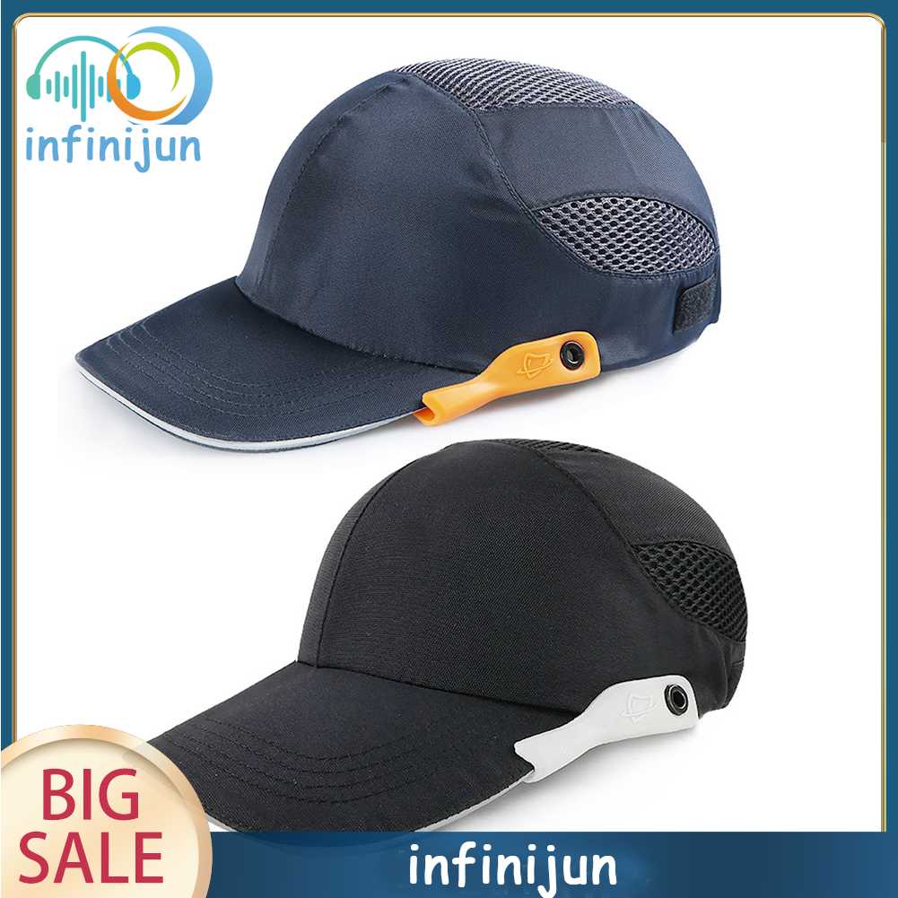 Mũ Lưỡi Trai Kẻ Sọc Phản Quang Siêu Nhẹ Chống Va Chạm