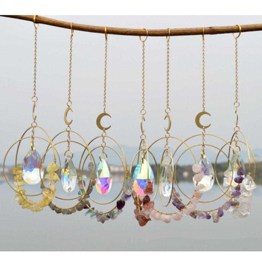 Dù Che Nắng Yan1 Họa Tiết Dreamcatcher|Quà Tặng Lăng Kính Cầu Vồng Treo