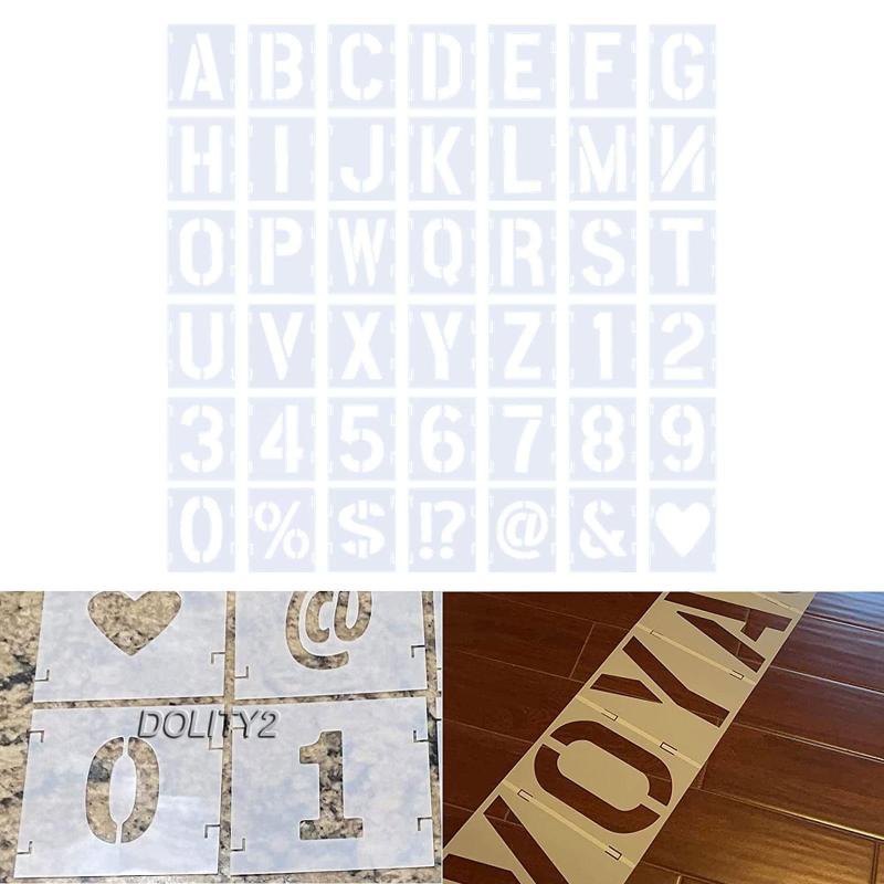 [Dolity2] Khuôn Mẫu Chữ Cái 2 inch Nghệ Thuật Và Vẽ Thủ Công Trên Vải Canvas